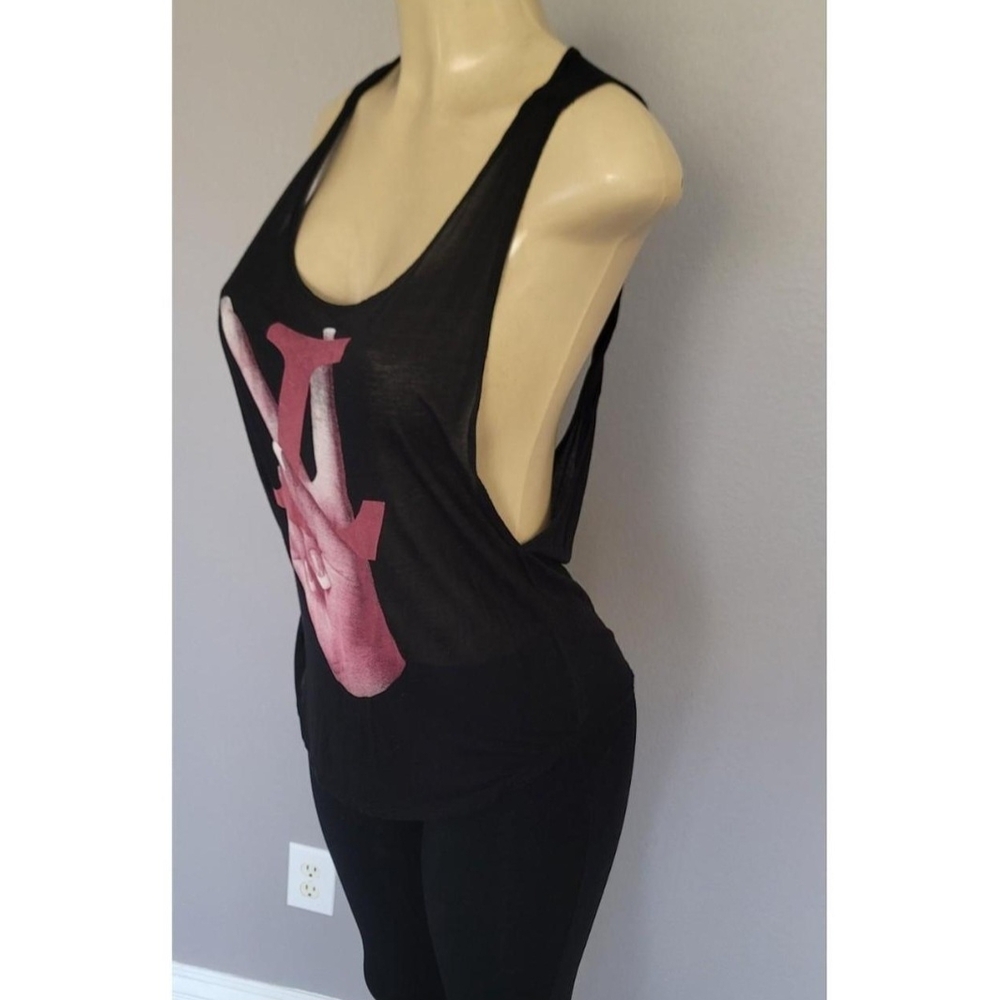 Black and Pink Women's Tank Top